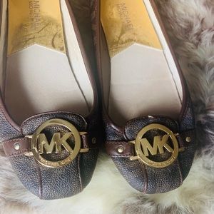 Authentic MK Michael Kors logo flats